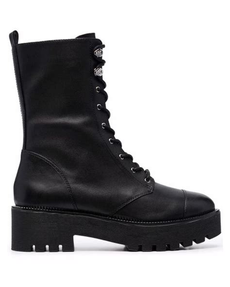 bryce michael kors|Bryce Leather Platform Combat Boot .